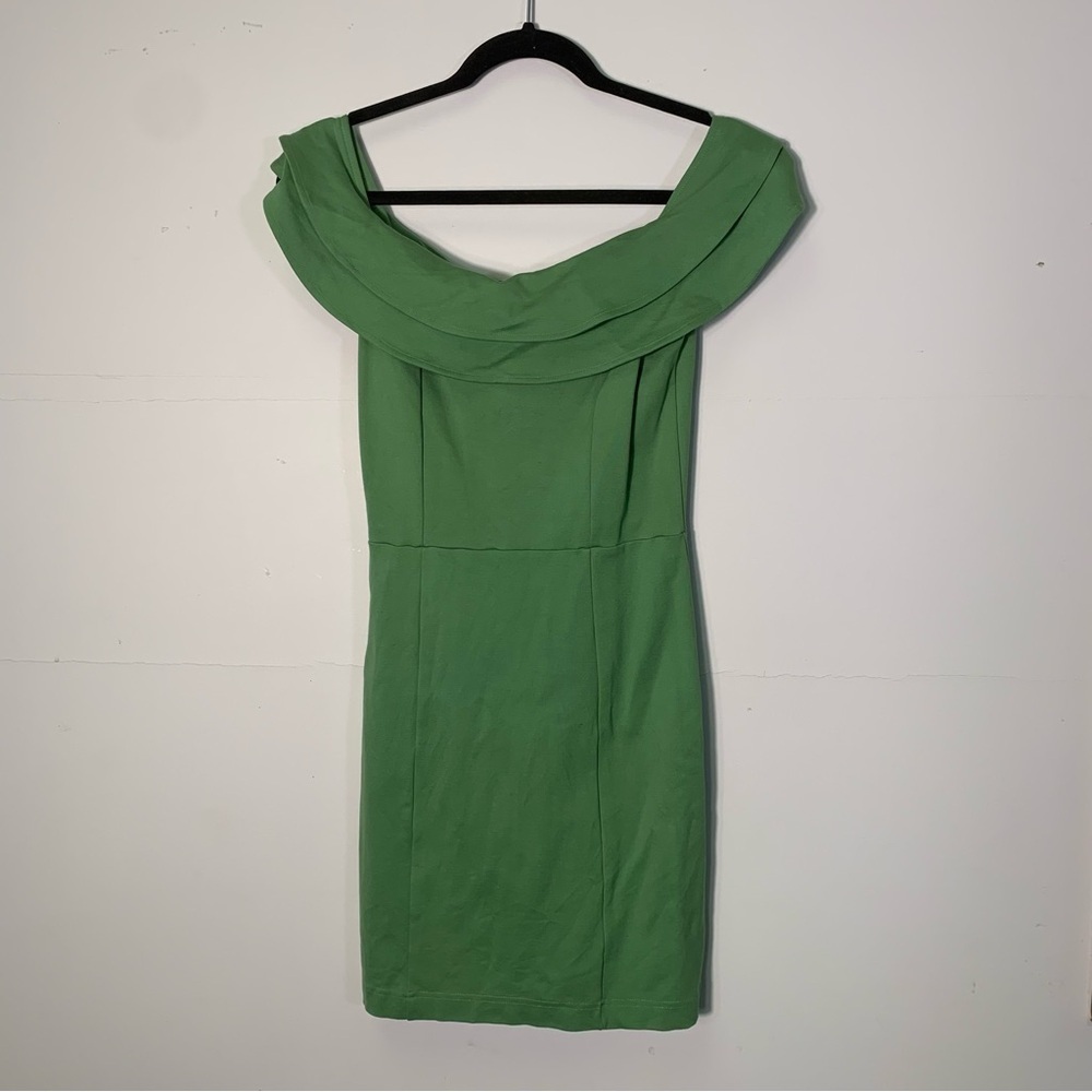 MINKPINK Green Off The Shoulder Mini Bodycon Dress size XS